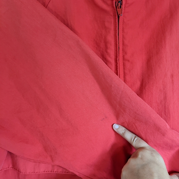 ๐ฌ๏ธ Vintage 80s Red Aqua Sheen Windbreaker XL - Picture 6 of 11
